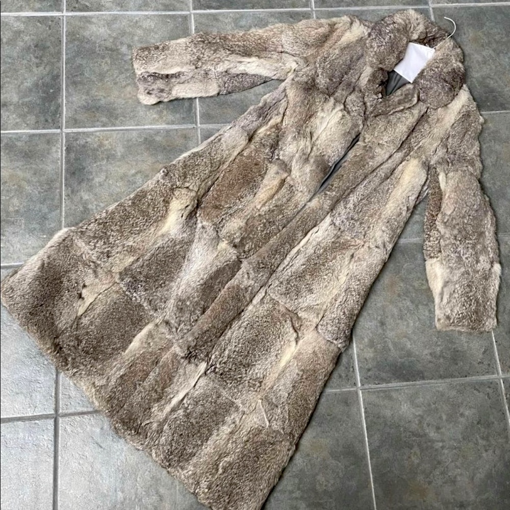 GORGEOUS Real Fur Winter Coat: 100% Rabbit Fur Coat - Long